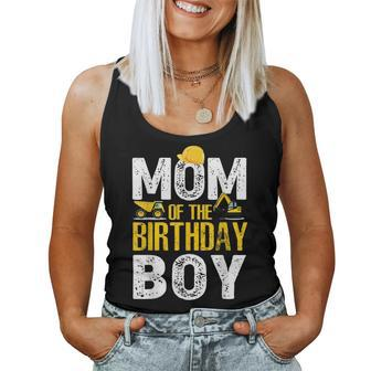 Mom Of The Bday Boy Construction Bday Party Hat Men Women Tank Top Basic Casual Daily Weekend Graphic - Thegiftio UK