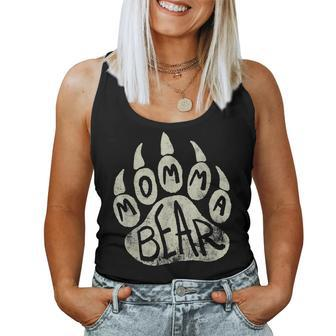 Momma Bear - Mama Bear Paw Print - Mothers Day Mom Women Tank Top Basic Casual Daily Weekend Graphic - Thegiftio UK