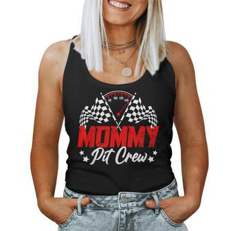 Mommy Pit Crew Birthday Party Race Car Lover Racing Family Women Tank Top Basic Casual Daily Weekend Graphic - Thegiftio UK
