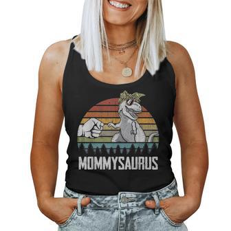 Mommysaurus Mommy Dinosaurs Dad & Baby Fathers Day Gift Women Tank Top Basic Casual Daily Weekend Graphic - Seseable
