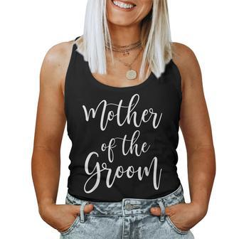 Mother Of The Groom Wedding Mom Women Tank Top Basic Casual Daily Weekend Graphic - Seseable