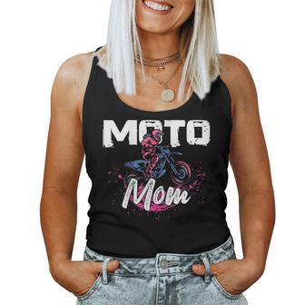 Moto Mom Extreme Sports Dirt Bike Rider Race Biker Offroad Women Tank Top | Mazezy AU