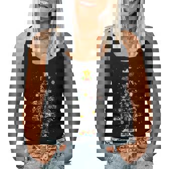 Motorcycle Ornament Decoration Christmas Tree Xmas Women Tank Top | Mazezy