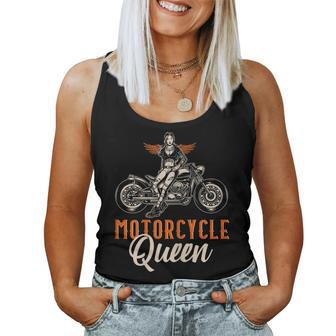 Motorcycle Queen Biker Girl Vintage Motorbike Biker Women Women Tank Top | Mazezy