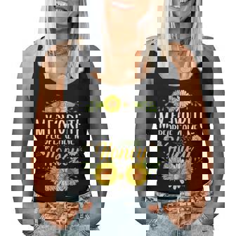 My Favorite People Call Me Honey Flower Mother Day Women Tank Top Basic Casual Daily Weekend Graphic - Thegiftio