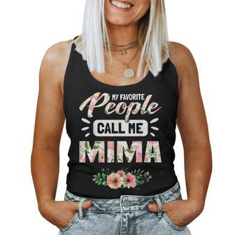 My Favorite People Call Me Mima Grandma Gifts For Women Women Tank Top Basic Casual Daily Weekend Graphic - Seseable
