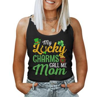 My Lucky Charms Call Me Mom Happy St Patricks Day Lucky Mama Women Tank Top Basic Casual Daily Weekend Graphic - Seseable