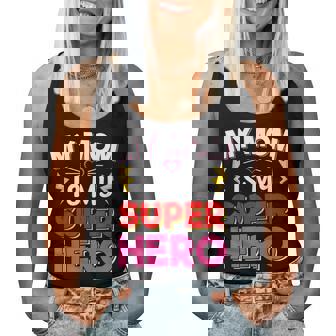 My Mom Is My Superhero Kids Cool Mothers Day Women Tank Top Basic Casual Daily Weekend Graphic - Thegiftio