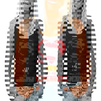 My Son Is Superhero T Gift Mother Father Day Women Tank Top Basic Casual Daily Weekend Graphic - Thegiftio