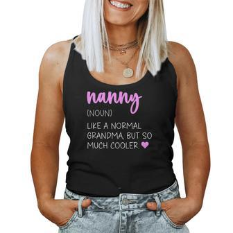 Nanny Definition Cute Grandma Women Tank Top | Mazezy AU