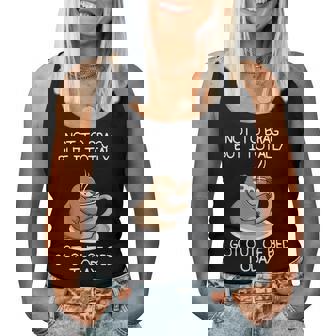 Not To Brag But I Totally Got Out Of Bed Today Sloth Coffee Women Tank Top Basic Casual Daily Weekend Graphic - Seseable