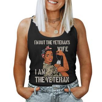 Womens Im Not Veterans Wife Im Veteran Veterans Day Tee Women Tank Top | Mazezy