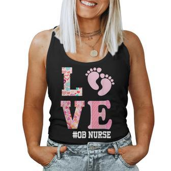 Ob Nurse Valentines Day Delivery Labor Nursing Lovers V2 Women Tank Top Basic Casual Daily Weekend Graphic - Seseable