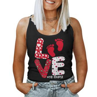 Ob Nurse Valentines Day Delivery Labor Nursing Lovers Women Tank Top Basic Casual Daily Weekend Graphic - Seseable