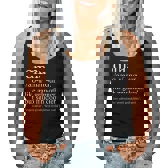 Oma Definition Grandma Women Christmas Women Tank Top | Mazezy