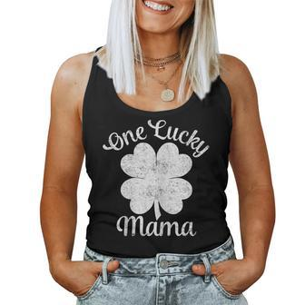 One Lucky Mama Shirt St Patricks Day Shirt For Women Moms Women Tank Top | Mazezy