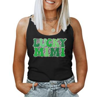 One Lucky Mimi Grandma Retro Vintage St Patricks Day Women Tank Top Basic Casual Daily Weekend Graphic - Seseable