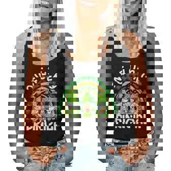 One Lucky Principal Gnomes St Patricks Rainbow Women Tank Top Basic Casual Daily Weekend Graphic - Seseable