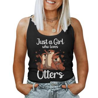 Otter For Girls Women Sea Otter Animal Lovers Women Tank Top | Mazezy