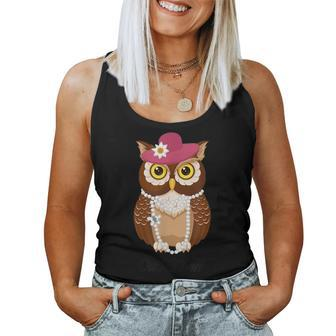 Womens Owl Mom Shirt For Owl Lovers Women Tank Top | Mazezy