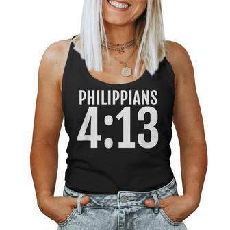 Philippians 413 I Can Do All Things In Christ Bible Women Tank Top Basic Casual Daily Weekend Graphic - Seseable
