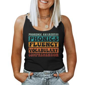 Phonemic Reading Teacher Science Of Reading Phonics Women Tank Top Basic Casual Daily Weekend Graphic - Seseable