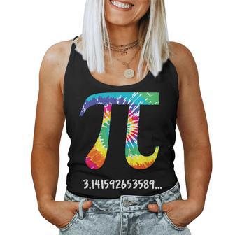 Pi Day Tie Dye T Shirt For Math Teacher Physics Teacher Women Tank Top | Mazezy