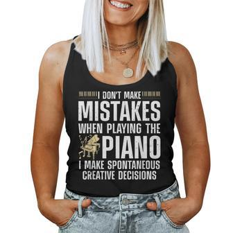 Piano For Men Women Music Lovers Musician Piano Player Women Tank Top | Mazezy