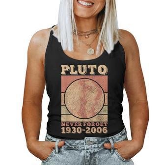 Pluto Never Forget Space Science Astronomy Men Women Women Tank Top | Mazezy