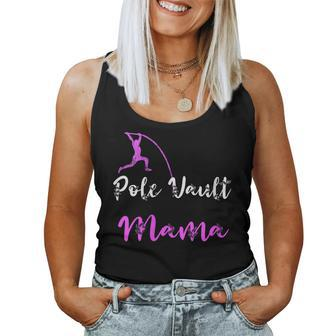 Womens Pole Vault Mama Track And Field Mother Vaulter Vaulting Mom Women Tank Top | Mazezy