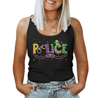 Police Mardi Gras Carnival Party Costume Women Men Women Tank Top Basic Casual Daily Weekend Graphic - Seseable