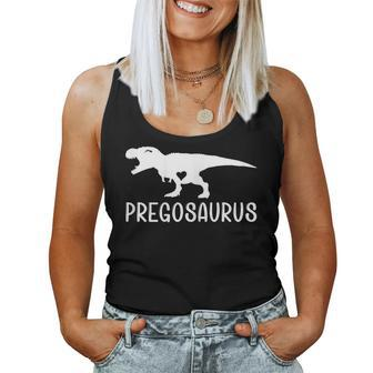 Pregasaurus Rex Mom Pregnancy Dinosaur Pregnant Women Women Tank Top | Mazezy