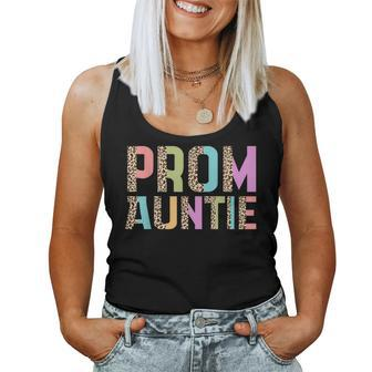 Prom Auntie Squad Leopard Pastel Colors Graphic Women Tank Top | Mazezy