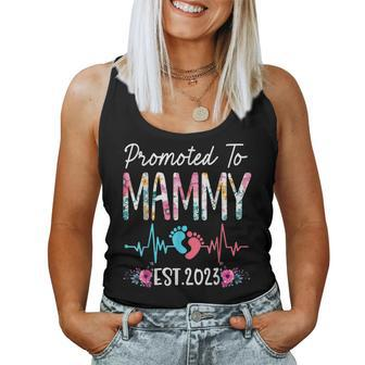 Promoted To Mammy 2023 Christmas First Time Mom Women Tank Top | Mazezy