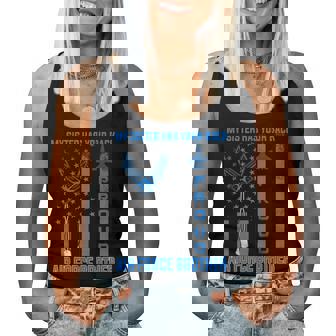 Proud Air Force Brother My Sister Has Your Back Usaf Women Tank Top | Mazezy