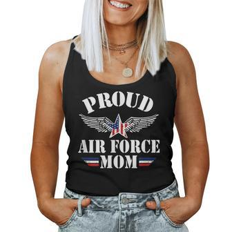 Proud Air Force Mom Military Mom Usa Flag Army Mommy Women Tank Top | Mazezy