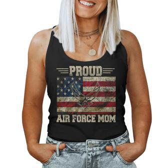 Proud Air Force Mom Military Veteran Pride Us Flag T Women Tank Top | Mazezy