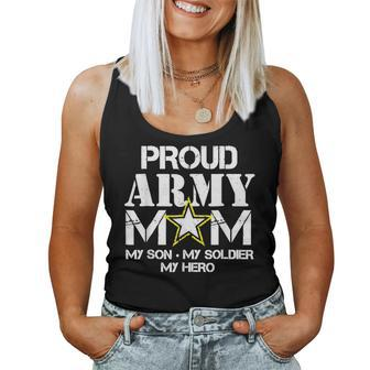 Proud Army Mom For Military Mom My Soldier My Hero Women Tank Top | Mazezy