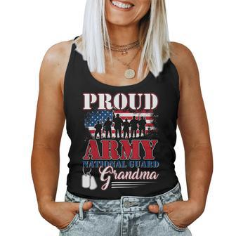 Proud Army National Guard Grandma Veteran Women Tank Top | Mazezy