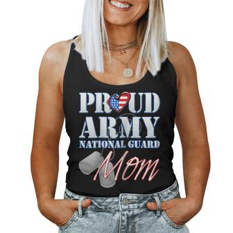 Proud Army National Guard Mom Usa Heart Shirt Women Tank Top | Mazezy