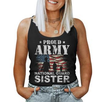 Proud Army National Guard Sister Veterans Day Hero Soldier Women Tank Top | Mazezy
