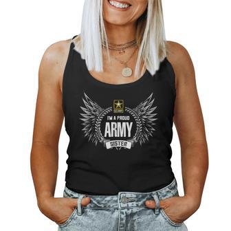 Proud Army Sister Military Sister Pride Women Tank Top | Mazezy