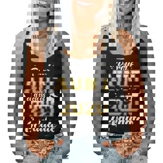 Proud Aunt Of A Class Of 2020 Graduate Senior 20 Gift Women Tank Top Basic Casual Daily Weekend Graphic | Seseable UK