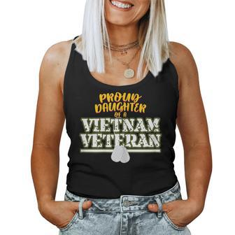 Proud Daughter Of A Vietnam Veteran Soldier Father Women Tank Top | Mazezy