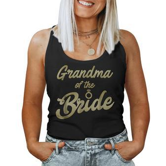 Proud Grandma Of The Bride Wedding Brides Entourage T Women Tank Top | Mazezy