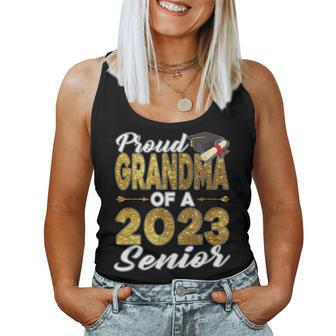 Proud Grandma Of A Senior 2023 Graduation Class Of 2023 Women Tank Top Basic Casual Daily Weekend Graphic - Seseable