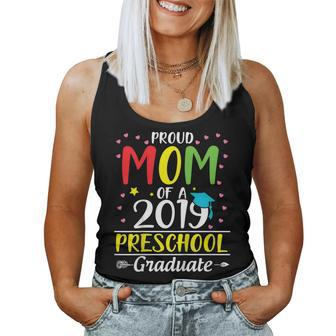 Proud Mom Of A 2019 Preschool Graduate Happy Day Shirt Women Tank Top | Mazezy