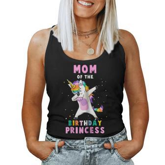 Proud Mom Of A Birthday Unicorn Dab Girl Women Tank Top | Mazezy