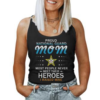 Proud National Guard Mom I Raised My Heroes Camouflage Army Women Tank Top
