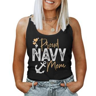Proud Navy Mom Strong Navy Officers Mom Women Tank Top | Mazezy